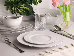 Serwis obiadowy na 12 osób (42el.) Chodzież - Yvonne 9718 PLATYNOWA LINIA
