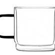 Kpl. 2 szklanek termicznych z podwójną ścianką 320 ml Vialli Design - Carbon 8555