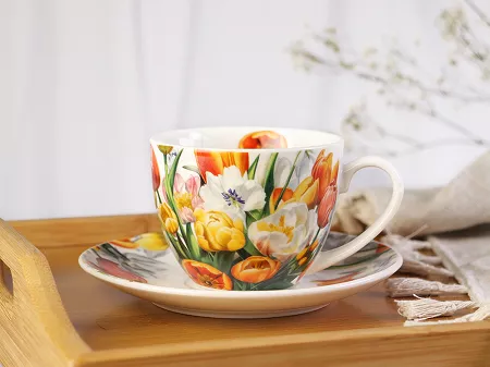 Filiżanka ze spodkiem 0,25 L Duo - Tulipan 15.TUL.FS25.