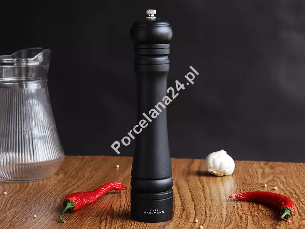 Młynek ręczny do soli / pieprzu 25,5 cm Karl Hausmann - Czarny 6.MŁ.7933 Młynek ręczny do soli / pieprzu 25,5 cm Karl Hausmann - Czarny 6.MŁ.7933