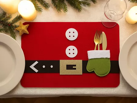 Podkładka / mata filcowa pod talerz 30 x 20 cm Altom Design - Santa 07.CHR.1835