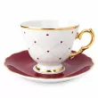 Filiżanka ze spodkiem 0,17 L / 14 cm Ćmielów - Alaska Circus Burgundy G913