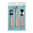 Komplet sztućców 3 cz. dziecięcy Mepal - Mio Deep Pink 3461