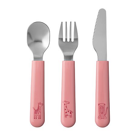 Komplet sztućców 3 cz. dziecięcy Mepal - Mio Deep Pink 3461 Komplet sztućców 3 cz. dziecięcy Mepal - Mio Deep Pink 3461