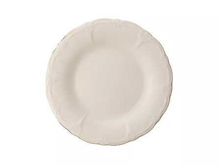 Talerz płytki 27,5 cm Bon Bistro - Retro Golden Rim ecru