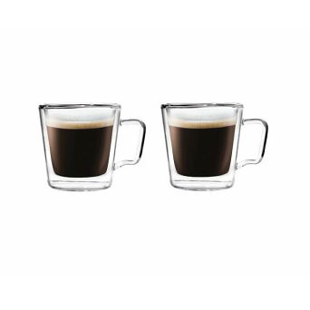 Kpl. filiżanek termicznych do espresso z podwójną ścianką 80 ml (2 szt.) Vialli Design - Diva 1K.DIVA.6407