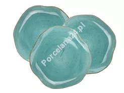 Komplet 6 talerzy płytkich 25 cm Lubiana - Stone Age / Morski