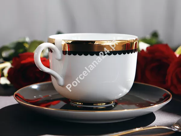 Filiżanka ze spodkiem 0,28 L / 15 cm Porcel - Saturn 10.SA.FS28 Filiżanka ze spodkiem 0,28 L / 15 cm Porcel - Saturn 10.SA.FS28