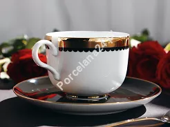 Filiżanka ze spodkiem 0,28 L / 15 cm Porcel - Saturn GIFT BOX 10.SA.FS28