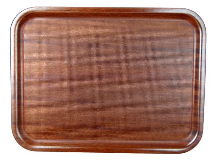Taca prostokątna antypoślizgowa mahoniowa laminowana (50 x 36) cm 1s.410500