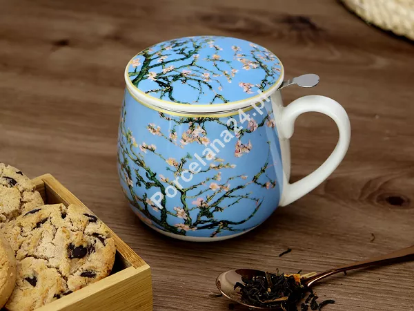 Kubek baryłka z zaparzaczem 0,43 L Duo - Vincent van Gogh, Almond Blossom 15.ALB.KZ43 Kubek baryłka z zaparzaczem 0,43 L Duo - Vincent van Gogh, Almond Blossom 15.ALB.KZ43