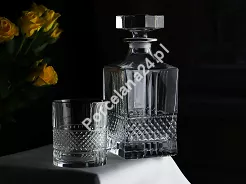 Kpl. szklanek do whisky 0,34 L (6szt) + karafka 0,85 L (1szt) Bohemia Prestige - Elegante Platin 802862