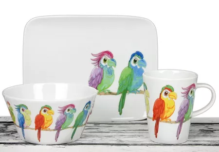 Garnitur śniadaniowy (3e) Karolina - Trendy S-02014259 PAPUGI