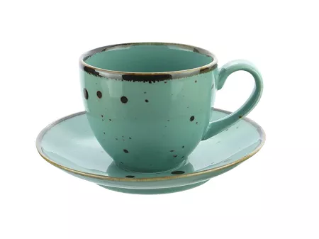 Filiżanka ze spodkiem 0,3 L / 16 cm Bogucice - Alumina Cottage Tiffany 1093