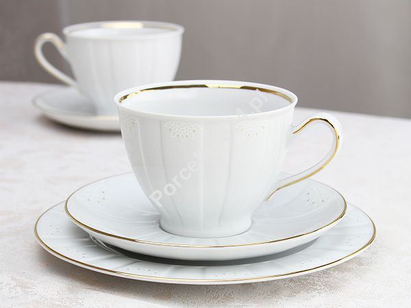 Komplet do herbaty (kawy) na 6 osób (18 el.) Ćmielów - Oktawa G311 Koronkowa Finezja Komplet do herbaty (kawy) na 6 osób (18 el.) Ćmielów - Oktawa G311 Koronkowa Finezja