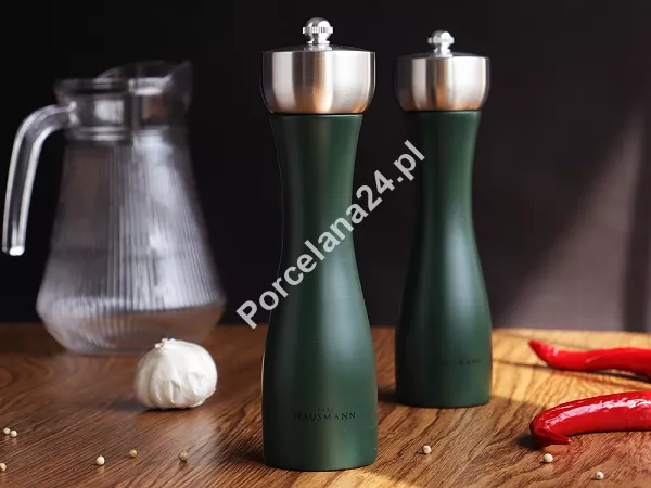 Zestaw młynków ręcznych do soli / pieprzu 21 cm Karl Hausmann - Zielony 6.MŁ.8124 Zestaw młynków ręcznych do soli / pieprzu 21 cm Karl Hausmann - Zielony 6.MŁ.8124