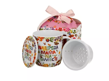 Kubek z zaparzaczem 0,4 L Duo - Najlepsza Mama 15.NAM.KZ