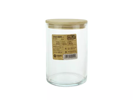 Pojemnik szklany 880 ml Trend Glass - Eco Storage 44.TG-35543EC