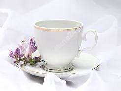 Filiżanka ze spodkiem 0,22 L / 15 cm Chodzież - MariaPaula ZŁOTA LINIA L02