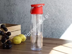 Bidon z wkładem na owoce 800 ml Kinghoff - Czerwony 1OD.BID.1192-CZE