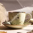 Filiżanka ze spodkiem 0,3 L / 16 cm Bogucice - Alumina Cottage Green Tea 1220
