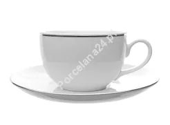 Filiżanka ze spodkiem 0,25 L / 15,7 cm Chodzież - Yvonne 9718 PLATYNOWA LINIA