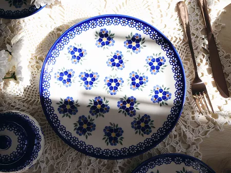 Talerz płytki 26 cm Bolesławiec - Altmańska Polana gat. I