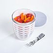 Pojemnik z koszyczkiem 600 ml Mepal - Ellipse Fruit & Veggie Biały 1KM.F&V.171