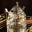 Pojemnik szklany na miód 15 cm Bohemia - Gold Bee 4SB.802022