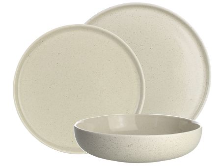 Komplet talerzy na 6 osób (18 el.) Bogucice - Alumina Granite Soft Cream 1127