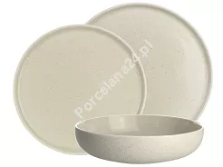 Komplet talerzy na 6 osób (18 el.) Bogucice - Alumina Granite Soft Cream Nordica 1127