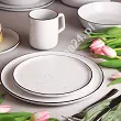 Serwis obiadowo - herbaciany na 6 osób (24 el.) Lubiana -  Ankara 6833A Kropki