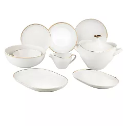 Serwis obiadowy na 6 osób (24 el) Altom Design - MariaPaula Moderna Gold