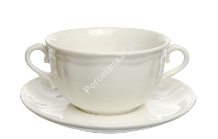 Bulionówka ze spodkiem 0,35 L / 16 cm - Castel FBC - ecru Bulionówka ze spodkiem 0,35 L / 16 cm - Castel FBC - ecru