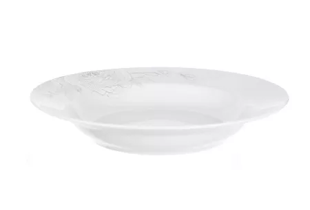 Talerz głęboki 22,5 cm Pułaski Chodzież - Yvonne W017 ROSE