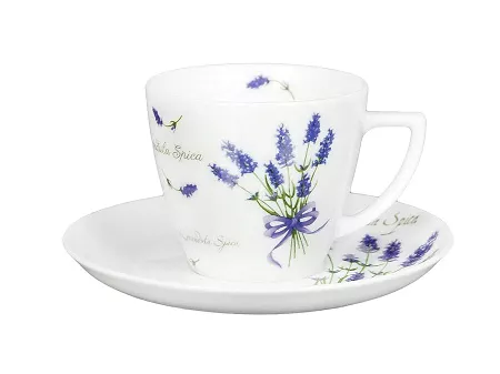 Filiżanka ze spodkiem 0,35 L / 17 cm Lubiana - Beata / Dorota 5979 Lawenda