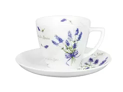Filiżanka ze spodkiem 0,35 L / 17 cm Lubiana - Beata / Dorota 5979 Lawenda