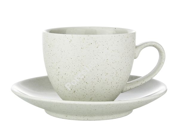 Filiżanka ze spodkiem 0,3 L / 16 cm  Bogucice - Alumina Granite Cool White 1128 Filiżanka ze spodkiem 0,3 L / 16 cm  Bogucice - Alumina Granite Cool White 1128