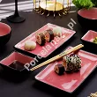 Zestaw do sushi dla 2 osób (8 el.) Tokyo Design Studio - Glassy Pink 21514