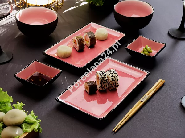 Zestaw do sushi dla 2 osób (8 el.) Tokyo Design Studio - Glassy Pink 21514 Zestaw do sushi dla 2 osób (8 el.) Tokyo Design Studio - Glassy Pink 21514