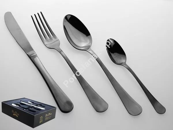 Komplet sztućców 24 cz. na 6 osób PINTINOX - Stresa Tytan (2.0 mm) - pudełko 23.1PI0.7091.K24 Komplet sztućców 24 cz. na 6 osób PINTINOX - Stresa Tytan (2.0 mm) - pudełko 23.1PI0.7091.K24