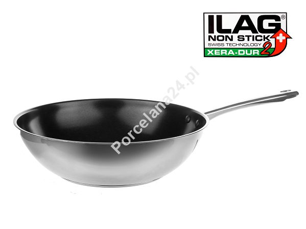 Wok stalowy z powłoką ceramiczną 28 cm Gerlach - Solid Lite 344R Wok stalowy z powłoką ceramiczną 28 cm Gerlach - Solid Lite 344R