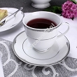 Garnitur do herbaty na 6 osób (21el) Bogucice - Luxor Platin 1045