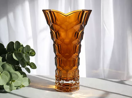 Wazon 35,5 cm Bohemia - Honey Comb Smokey Honey 114969