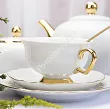 Garnitur do kawy na 6 osób (21 el.) Porcel - Premium Gold