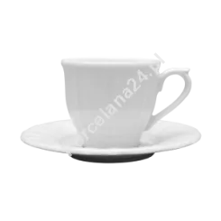 Filiżanka ze spodkiem 0,20 L / 15 cm Lubiana  - Maria biała (nr 3515, 3503)