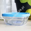 Pojemnik szklany kwadratowy / salaterka 300 ml Duralex - Freshbox 11.DX.FRK.40100