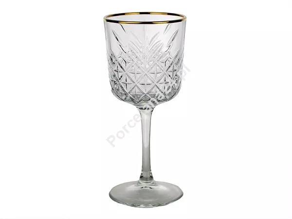 Komplet kieliszków 330 ml do wina (4 szt.) Pasabahce - Timeless gold 1D.TIMG.722239 Komplet kieliszków 330 ml do wina (4 szt.) Pasabahce - Timeless gold 1D.TIMG.722239