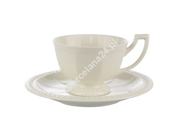 Filiżanka ze spodkiem 0,18 L Villa Italia - Venice White Filiżanka ze spodkiem 0,18 L Villa Italia - Venice White