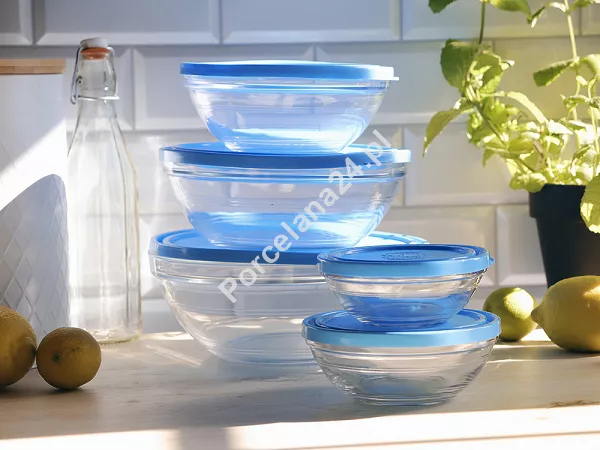 Kpl. 5 pojemników okrągłych z pokrywkami Duralex - Freshbox 11.DX.FRO.50265 Kpl. 5 pojemników okrągłych z pokrywkami Duralex - Freshbox 11.DX.FRO.50265